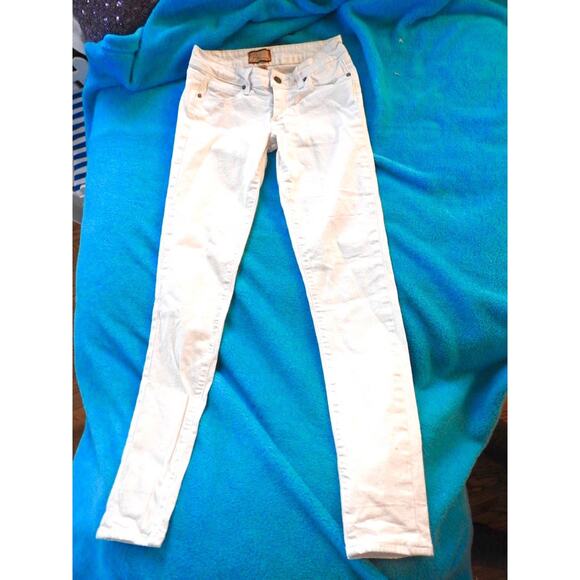 NWOT $189 PAIGE SKYLINE WHITE DENIM ANKLE JEANS 24 - Picture 8 of 14